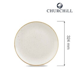Zdjęcie do “Fine Dine Talerz płytki Stonecast Barley White śr. 324mm - kod SWHSEV121”.
