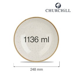 Zdjęcie do “Fine Dine miska coupe Barley White 248 mm/1136 ml - kod SWHSEVB91”.