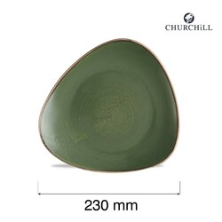 Zdjęcie do “Fine Dine Talerz trójkątny Sorrel Green śr. 230 mm - kod SSRSTR91”.