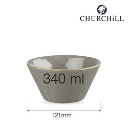 Zdjęcie do “Fine Dine miska konikalna Peppercorn Grey  340 ml - kod SPGSZE121”.