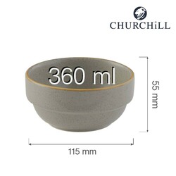 Zdjęcie do “Fine Dine Miska sztaplowana Peppercorn Grey 360ml - kod SPGSVB141”.