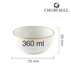 Zdjęcie do “Fine Dine Miska sztaplowana Barley White 360ml - kod SWHSVB141”.