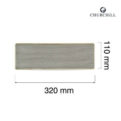 Zdjęcie do “Fine Dine Taca porcelanowa Stonecast Peppercorn Grey, 320x110 mm - kod SPGSOF331”.