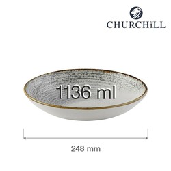 Zdjęcie do “Fine Dine Miska Coupe Homespun Accents Jasper Grey 1136 ml - kod HAJGEVB91”.