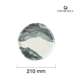 Zdjęcie do “Fine Dine Talerz organiczny z rantem Tide Black śr. 210 mm - kod TDBKOW211”.