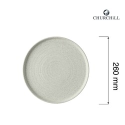 Zdjęcie do “Fine Dine Talerz płytki z rantem Delta Grey 260 mm - kod DELGWP261”.