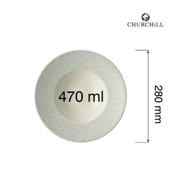 Zdjęcie do “Fine Dine Talerz do pasty Delta Grey śr. 280 mm/470 ml - kod DELGVWBL1”.