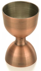 Zdjęcie do “Barfly Miarka barmańska Bell z prostą krawędzią 25/50 ml, antyczna miedź - kod M37098ACP”.