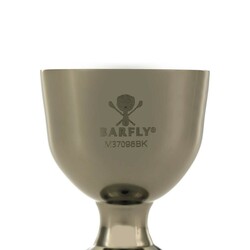 Zdjęcie do “Barfly Miarka barmańska Bell z prostą krawędzią 25/50 ml, czarna - kod M37098BK”.