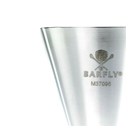 Zdjęcie do “Barfly Jigger Miarka barmańska Slim Style 30/60ml, stal nierdzewna ze złotą obwódką - kod M37096”.