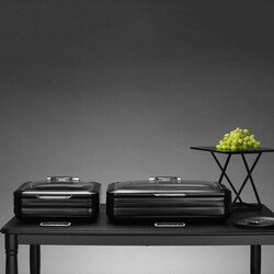 Zdjęcie do “Fine Dine Podgrzewacz indukcyjny ze szklaną pokrywą De Luxe Black, GN 2/3 - kod 473580”.