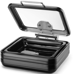 Zdjęcie do “Fine Dine Podgrzewacz indukcyjny ze szklaną pokrywą De Luxe Black, GN 2/3 - kod 473580”.
