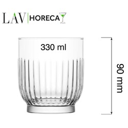 Zdjęcie do “LAV Szklanka niska Tokyo 330 ml - kod LH-TOK333KH”.