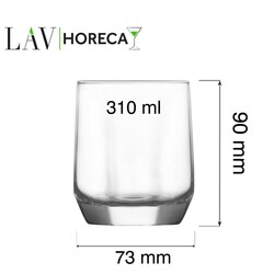 Zdjęcie do “LAV Szklanka niska Riga, 310 ml- kod LH-RIG331KH”.