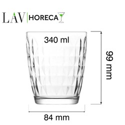Zdjęcie do “LAV Szklanka Marbella 340 ml- kod LH-MRB234KH24SHR”.