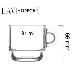 Zdjęcie do “LAV Filiżanka do espresso Cambridge, 91 ml - kod LH-CMB409KH”.