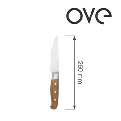 Zdjęcie do “Fine Dine Nóż do steków Jumbo Mykonos, OVE, dł. 260 mm, zestaw 6 szt. - kod 782873”.
