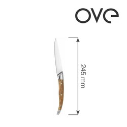 Zdjęcie do “Fine Dine Nóż do steków i pizzy Mykonos, OVE, dł. 245 mm, zestaw 6 szt. - kod 782866”.