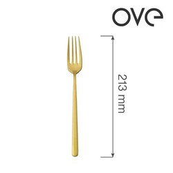 Zdjęcie do “Fine Dine Widelec stołowy Amarone Gold, OVE, 213 mm - kod 764336”.