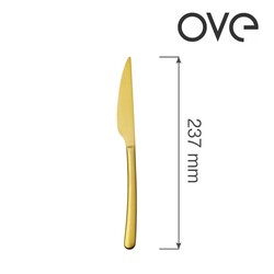 Zdjęcie do “Fine Dine Nóż stołowy Amarone Gold, OVE, 237 mm - kod 764312”.