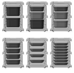 Zdjęcie do “Pojemnik termoizolacyjny cateringowy 8 x GN1/1, 635x465x(H)660 mm  - kod 707999”.