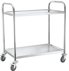 Zdjęcie do “Wózek cateringowy 2-półkowy wzmocniony 905x585x(H)945 mm - kod 810002”.