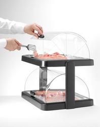Zdjęcie do “Hendi Podwójna witrynka chłodząca roll-top Duo UNIQ 480x355x(H)480 mm - kod 871812”.