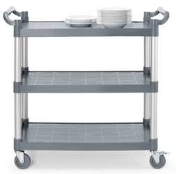 Zdjęcie do “AmerBox Wózek kelnerski 3-półkowy z polipropylenu 1010x500x(H)960 mm - kod 816264”.