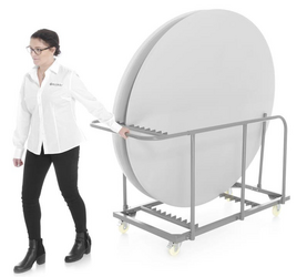 Zdjęcie do “Wózek do transportu stołów cateringowych 1800x850x(h)990   mm - kod 811221”.