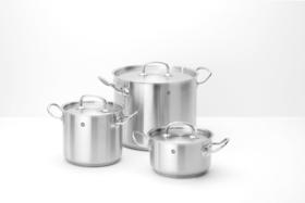 Zdjęcie do “Hendi Garnek wysoki Kitchen Line z pokrywką poj. 45 l śr. 400(H)360 mm -  kod 837146”.