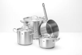 Zdjęcie do “Hendi Garnek wysoki Kitchen Line z pokrywką poj. 45 l śr. 400(H)360 mm -  kod 837146”.