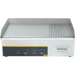 Zdjęcie do “Stalgast płyta grillowa 1/2 gładka, 1/2 ryflowana, Gredil, P 3.5 kW, U 230 V - kod S745120”.