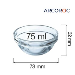 Zdjęcie do “Salaterka Arcoroc Empilable 75 ml - kod V7520”.