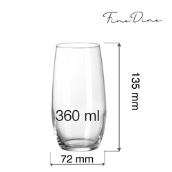 Zdjęcie do “Fine Dine Szklanka wysoka Cantare, 360 ml - kod 781944”.