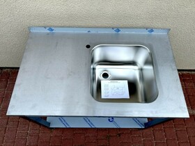 Zdjęcie do “Outlet Hendi Stół ze zlewem po prawej stronie i półką, skręcany 1000x600x(H)850 mm - kod 817018”.