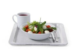 Zdjęcie do “Taca poliestrowa do restauracji samoobsługowych, AmerBox, GN 1/2, granitowy, 325x265mm, Prostokątny”.