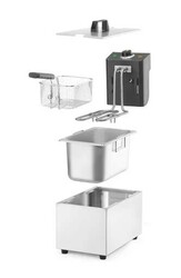 Zdjęcie do “Frytownica, HENDI, Budget Line, GN 1/3, 4L 230V/2800W kod 205631”.