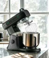 Zdjęcie do “Blackbolt PRO mikser planetarny, HENDI, 7L, czarny, 230V/800W, 470x263x(H)413mm kod 221150”.
