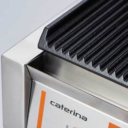 Zdjęcie do “Stalgast Kontakt grill pojedynczy ryflowany Caterina 1,8 kW - kod S742018”.