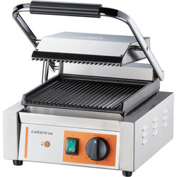Zdjęcie do “Stalgast Kontakt grill pojedynczy ryflowany Caterina 1,8 kW - kod S742018”.