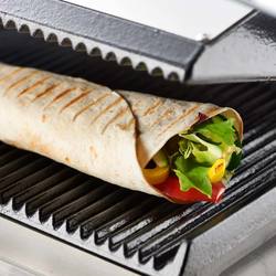 Zdjęcie do “Stalgast grill kontaktowy podwójny ryflowany 3,6 kW - kod S742028”.