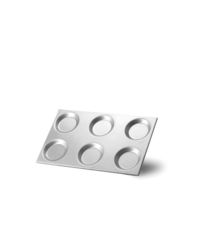 Zdjęcie do “Taca aluminiowa GN 1/1 z formami - kod 808740”.