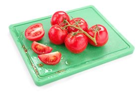 Zdjęcie do “Deska do krojenia HACCP - GN 1/1 zielona do warzyw (gładka i z wycięciem) - kod 826034”.