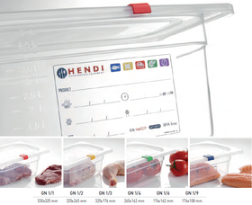 Zdjęcie do “Pojemnik GN 1/2 HACCP wys. 100 mm - kod 880173”.