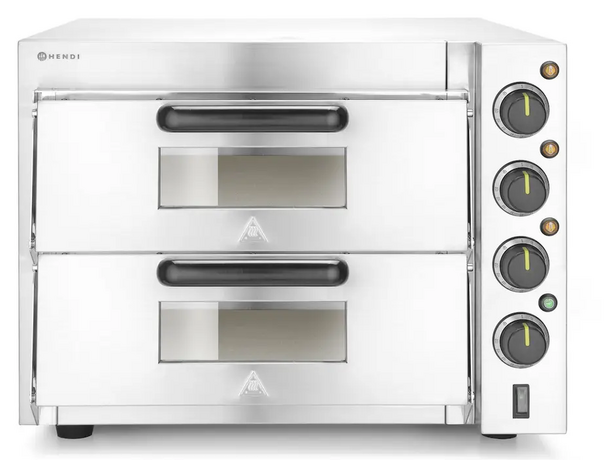 Zdjęcie do “Piecyk do pizzy Hendi 2 poziomy 3000 W - kod 220283”.