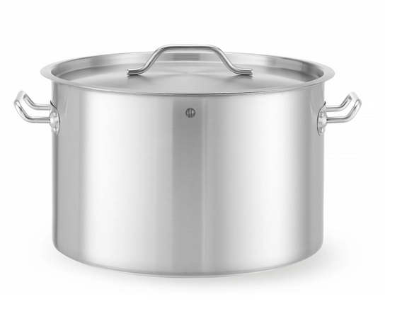 Zdjęcie do “Hendi Garnek Budget Line z pokrywką 32 L śr. 400x(H)260 mm - kod 832851”.