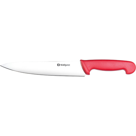 Zdjęcie do “Stalgast Nóż kuchenny, HACCP, czerwony, dł, ostrza 220 mm - kod S281211”.