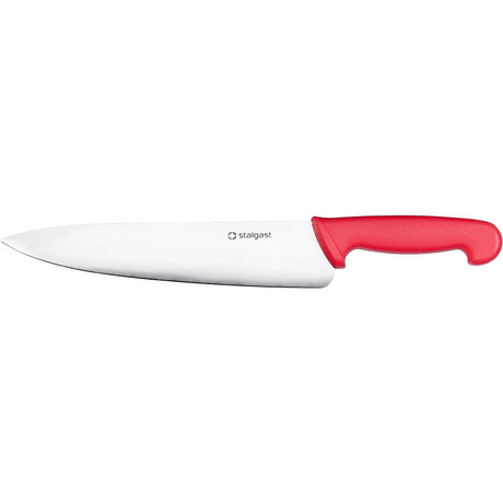 Zdjęcie do “Stalgast Nóż kuchenny, HACCP, czerwony, dł, ostrza 250 mm - kod S281251”.