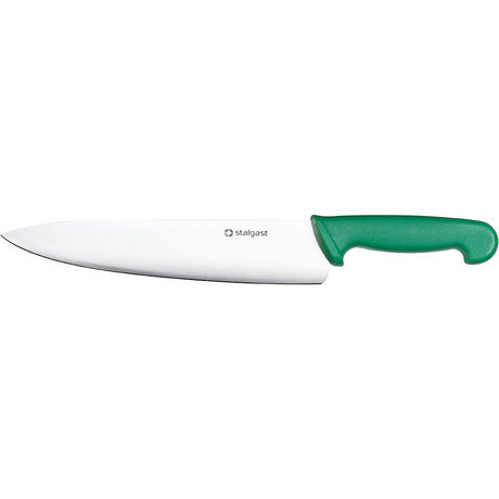 Zdjęcie do “Stalgast Nóż kuchenny, HACCP, zielony, dł, ostrza 250 mm - kod S281252”.