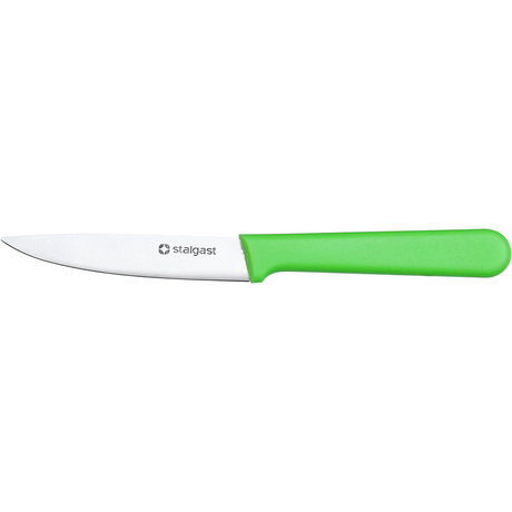 Zdjęcie do “Stalgast Nóż do obierania, uniwersalny, HACCP, zielony, dł, ostrza 90 mm - kod S285082”.